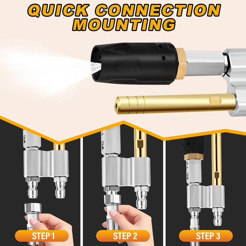 GlamChi M5 Twist Nozzle - 2 in 1 Adjustable Downstream
