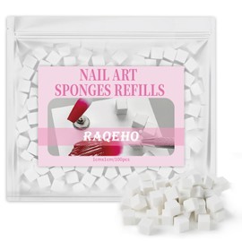 RAQEHO Nail Sponges Refills for Ombre - 100PCS Mini Ombre Nail Sponge Bulk (without Tool) Nail Art Sponge Refill Aura Nail Art Accessories Gradient Nail Tools for Professional Beginners Home Salon Use