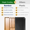 Simple Trending Bamboo Kitchen Drawer Organizer, Expandable Silverware Organizer, Utensil