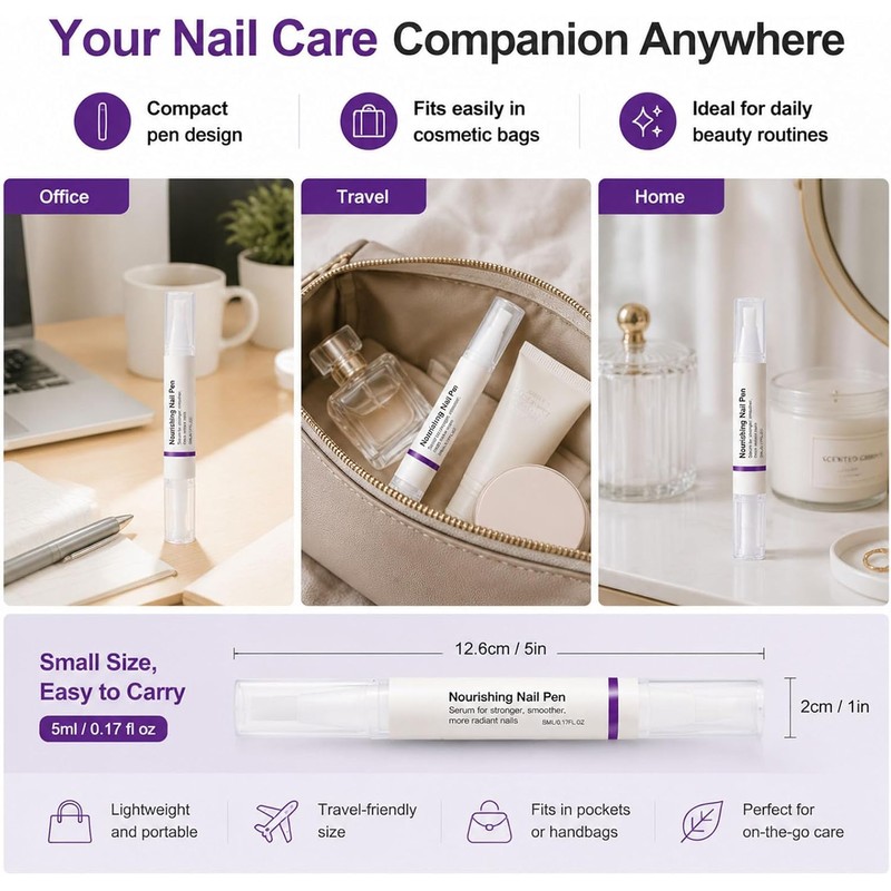 Lápiz Nutritivo Para Uñas, Aceite Para Cutículas De 5 Ml
