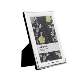 Evergreen Silver Plated Frame, Curved Design, 3.5x5 [12x12cm]