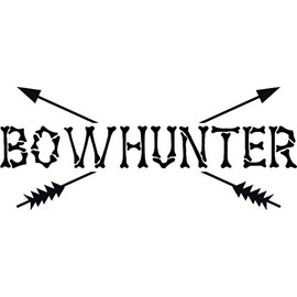 Bow Hunter Graphic -Color=AS Seen - Size=8"X20" - Boys Bow & Arrow Hunting - Hunter Hobby Sports - Vinyl Stickers - Cut Wall Decal - Decoration Ideas - Buy Item