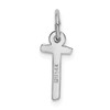 Bonyak Jewelry 14K White Gold Small Slanted Block Letter T