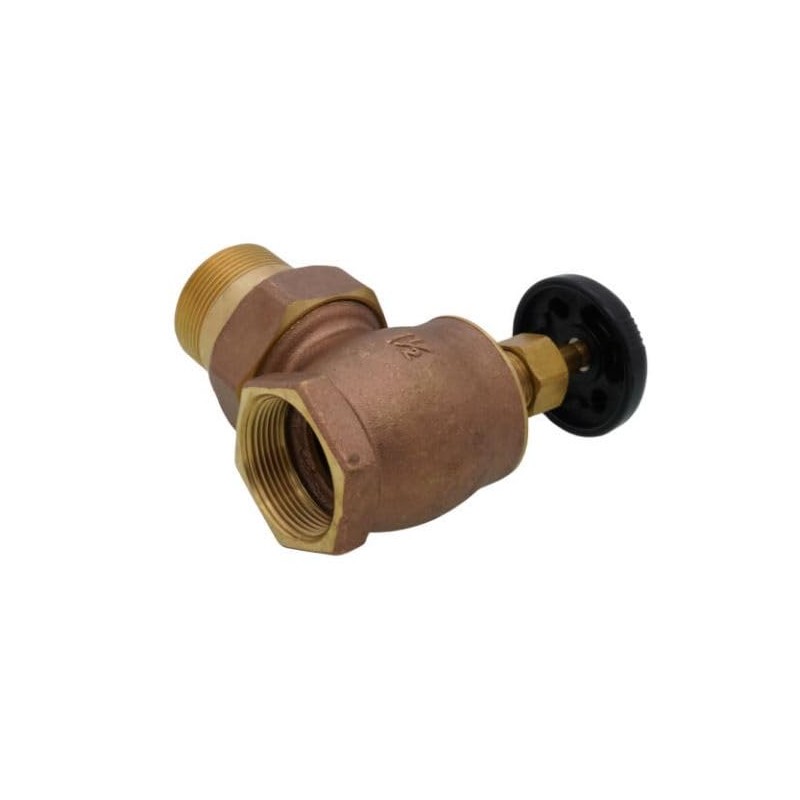 1-1/2" Steam Radiator Valve, Air Vent Temperature Control, FIP x