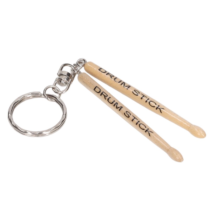 Mini Drum Sticks Keychain Wooden Decoration Accessory Percussion 2 Drumstick