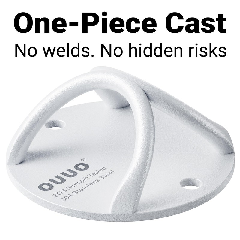 OUUO 304 Stainless Steel Wall Mount Anchor for Suspension Straps
