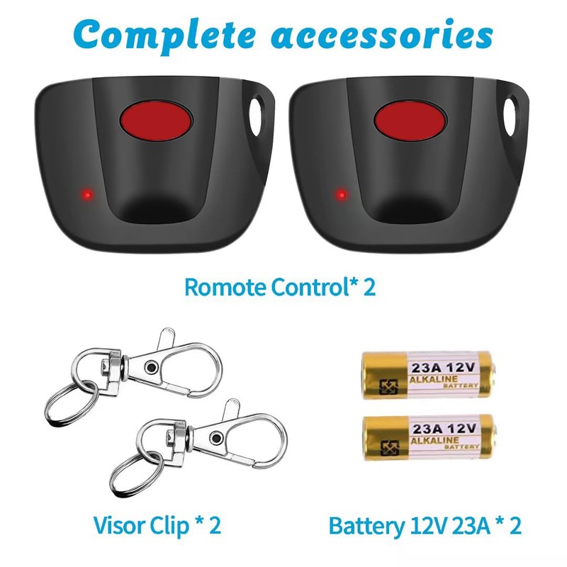 2-Pack 300MHz 10 dip Switch for Multicode Garage Gate Door