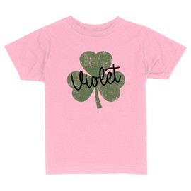 Shamrock Violet Toddler Kids T-Shirt 3T Light Pink