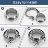 V Band Clamp with Flange, 304 Stainless Steel, 1.5 Inch,
