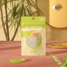 Selfem You Look Good Feem Care Multivitamin and Mineral Supplement, PMS Nutrition Supplement, Iron, Vitamins, Lactic Acid Bacteria, Coenzyme Q10, Ceramide Hyaluronic Acid, Pms, Women’s Specific