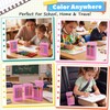 Clabby 1 Pcs 2 in 1 Plastic Crayon Box with