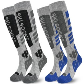 srclo Mens Merino Wool Ski Socks,Thermal Warm Knee High Thick Socks for Winter,Cold Weather,Skiing,Snowboarding,Hunting,Hiking
