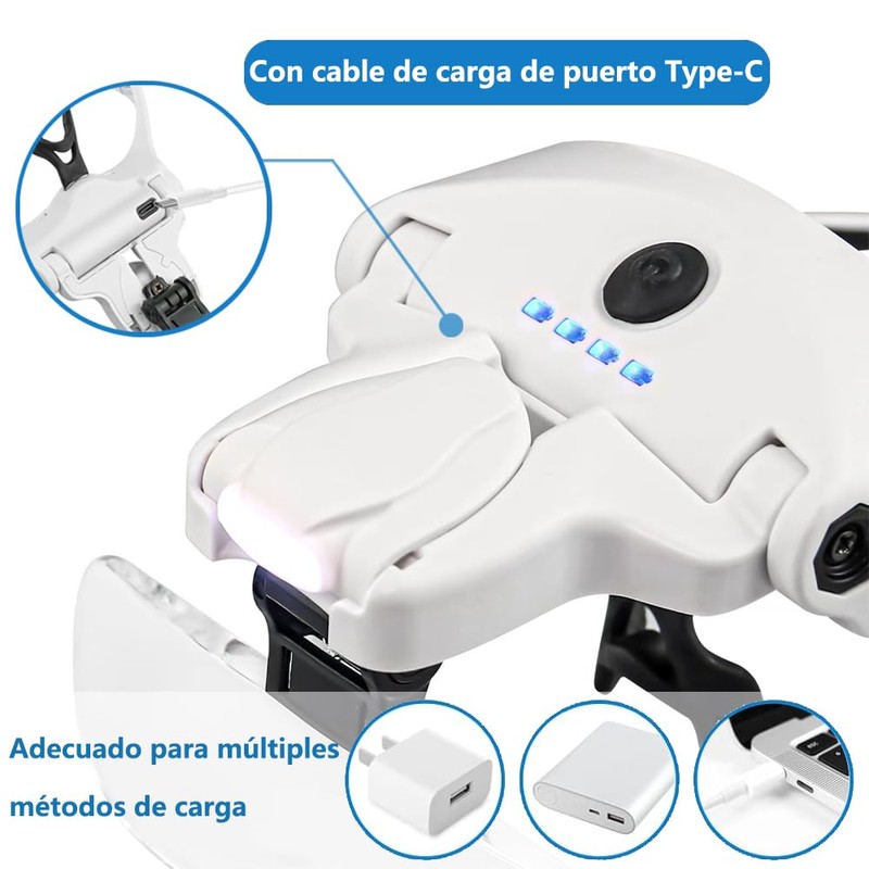 Focallux Lupa De Cabeza Manos Libres con Luz Led con