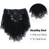 Sassina Afro Coily Clip in Human Hair Extensions for Black