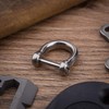 TISUR Key Ring Titanium D-Ring Key Car Motorcycle Keychain Cute