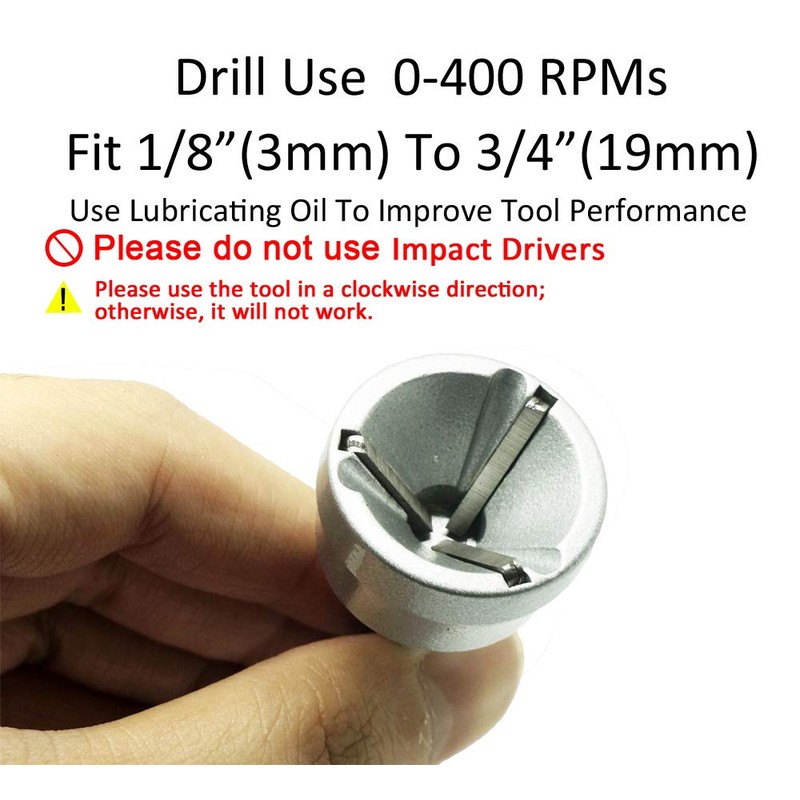 ORX PLUS TOOLS Deburring External Chamfer Tool, with HSS Blade,