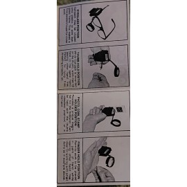 OPTIPAK OPTIPACK Hands Free Vintage Telescopic Magnifying Glass USA  NOS