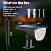 Solar Lights Outdoor Waterproof IP65, Solar Powered 76 LED 3