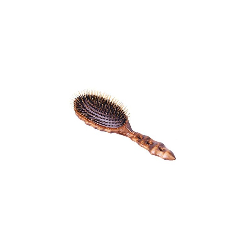 YSPARK YS-651 Cushion Brush, Luster Wood Styler, 1 Piece Hair