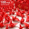 VTOS Origami Paper Crane, 100 Pcs Premade Paper Origami Cranes