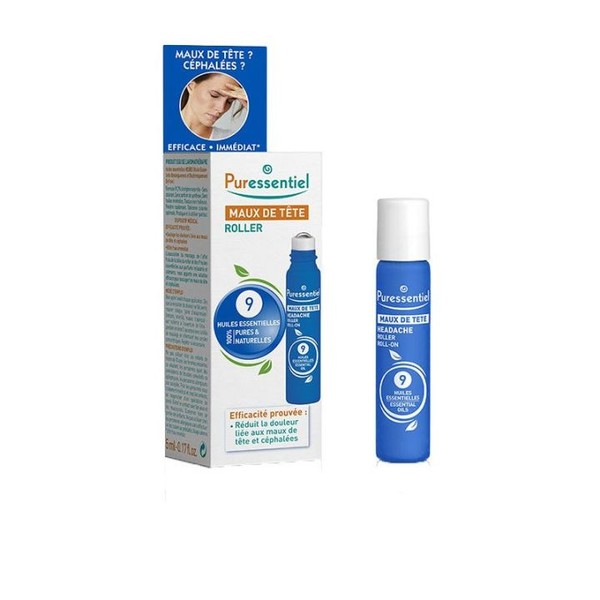 Puressentiel MAUX DE TETE ROLLER 5ML Aromathérapie, 5 ml