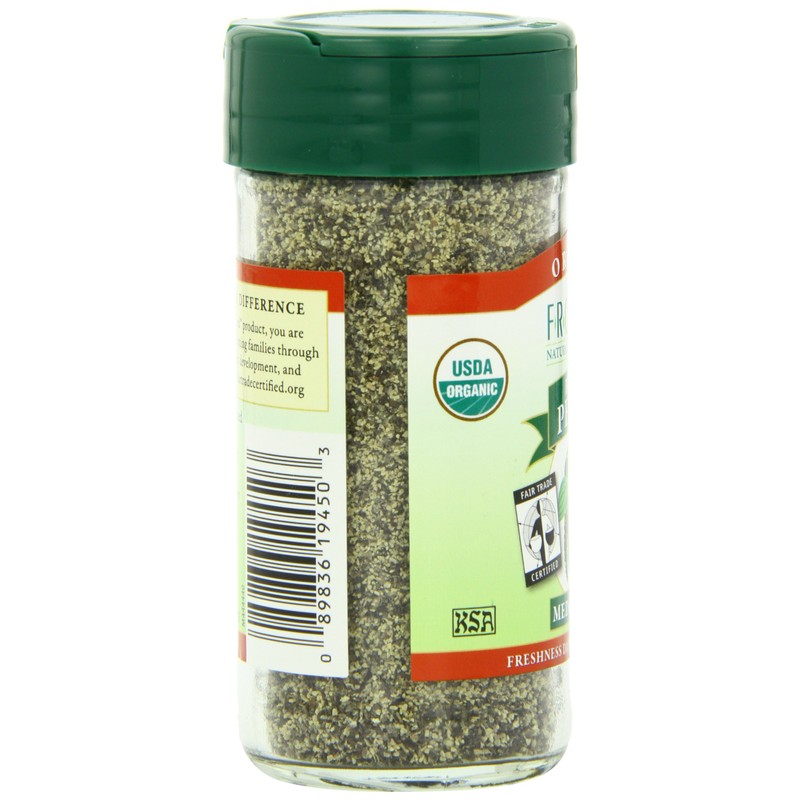 Frontier Natural Products Pepper, Og, Medium Black, Ft, 1.80-Ounce