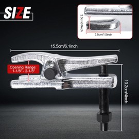 LEONTOOL Ball Joint Separator Adjustable Ball Joint Removal Tool Opening Range 1-1/3" to 2-1/8", Universal Tie Rod Removal Tools for Separating Arms, Tie Rods, and Balls Joints on Cars, Light Trucks