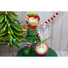 Magic Christmas Elf Feet Themed Hot Cocoa Bomb Packaging Sticker Labels, Total of 40 2" Circle Stickers (20 Sets of 2) by AmandaCreation