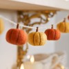 Lights4fun Pumpkin Garland Felt 130 cm Autumn Decoration
