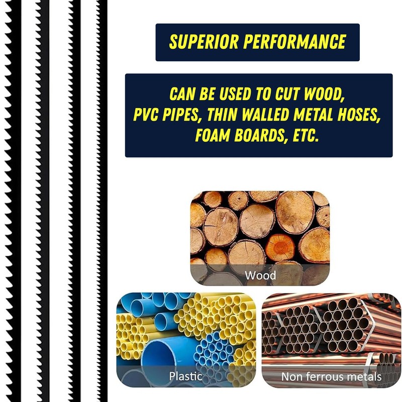 Dapetz® Pack of 10 Scroll Saw Blades 14 TPI 130mm