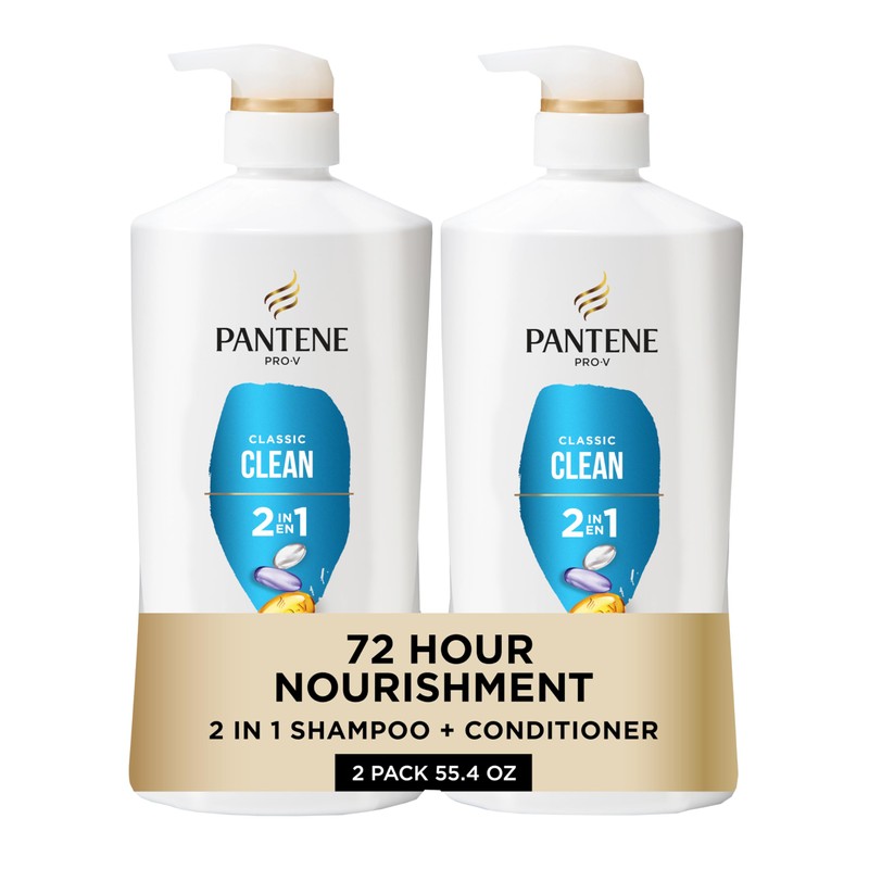 Pantene 2-in-1 Shampoo and Conditioner Twin Pack with Hair Treatment
