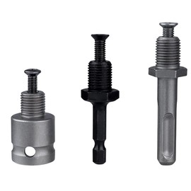Yakamoz 3Pcs 1/4" Quick Change Hex Shank, SDS Plus Shank and 1/2" Square Female Adapter for 1.5-13mm Capacity 1/2-20UNF Quick Change Drill Chuck Adapter Converter