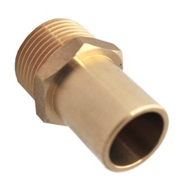 Pipe Connection 1 Inch x 22 mm Brass Pipe Connector Flat Sealing Corrugated Pipe