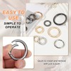 PATIKIL Spring O Rings, 4Pcs 1.6 Inch Metal Round Clips