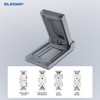 ELEGRP Vertical Outdoor Cover for Decotative Receptacles, Weatherproof Wall Plate,