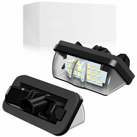 Yankok LED License Plate Lights Compatible with Toyota RAV4 Highlander Avalon Corolla Prius and Lexus ES300h UX200/300 LX600 6000K Diamond White Tag Lamp Assembly