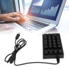 Mechanical Numeric Keypad Wired 21 Keys Blue Switch Color LED