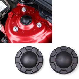 BAAQII 2 Pieces Shock Absorber Trim Protective Cover Waterproof Dustproof Cap for Mazda3 Mazda6 CX-5 CX-3 CX-9