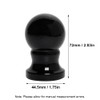 SEIWEI Flagpole End Piece Ball Head Plastic Black Flag Poles