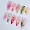 Petal Whispers,Custom Press On Nails Stiletto Nails, Handmade Nail Set,