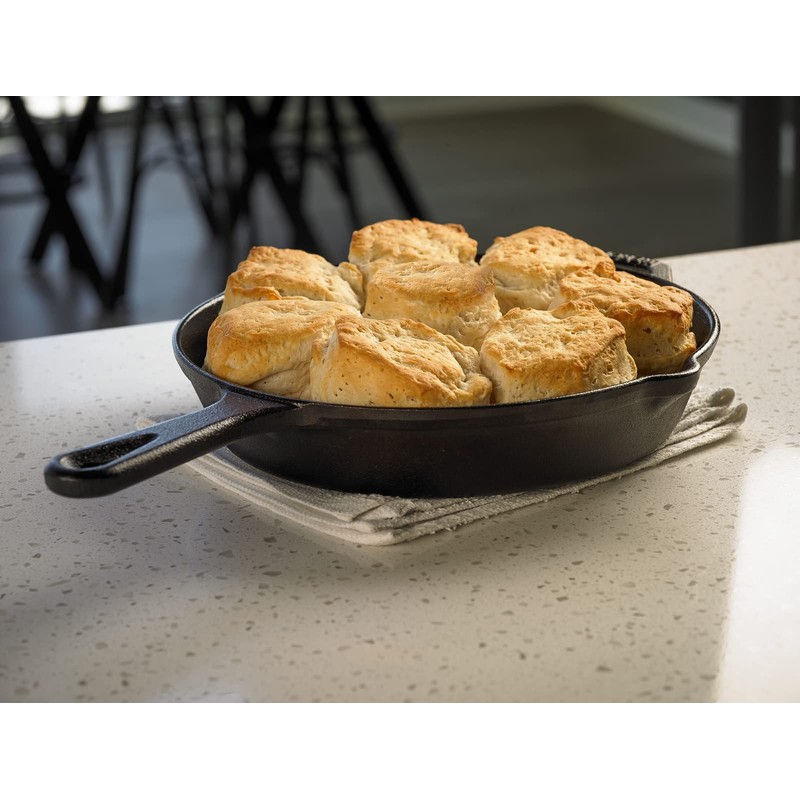 Mercer Culinary Pre-Seasoned Cast Iron Skillet, 10.25-Inch