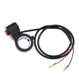 Create idea Handlebar Horn Starter 7/8 Inch Motorcycle Handlebar Horn Switch Cord Length about 60cm ATV Bike Horn Starter Kill Switch On Off Button Nice Black