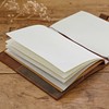 Embossed Heart Genuine Buffalo Leather Refillable Journal - Handcrafted Notebook