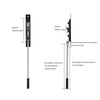 TOGU 2 Pack 10 "Extension Flush Bolt, Flush Bolt for