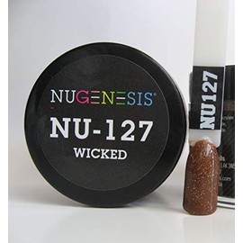 NuGenesis Nail Dipping Powder Color 1.5oz/43g jar - (NU127 WICKED)