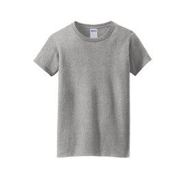 Gildan Blank T-Shirt - Unisex Style 5000 Adult Sports Grey