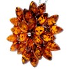 Genuine Cognac Baltic Amber & Sterling Silver Unusual Pendant without