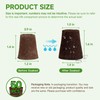 TEZKOLES 50 Pack Round hydroponic Growth Sponge, Suitable for Indoor