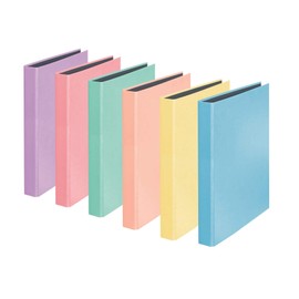 Original Falken PastelColor ring binder. Made in Germany. 2-D ring mechanism DIN A4 filling height 25 mm sky-blue calendar organiser ring binder stapler plastic file ideal for office and school