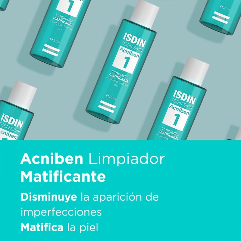 ISDIN Acniben Gel Limpiador - 200ml, 1 unidad, 1